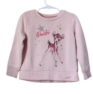 Disney Bambi Soft Fleece Girls Sweater Pink 3T‎